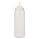 RESTO - 16oz CLEAR WIDE MOUTH SQUEEZE BOTTLE W/LID 6x EA