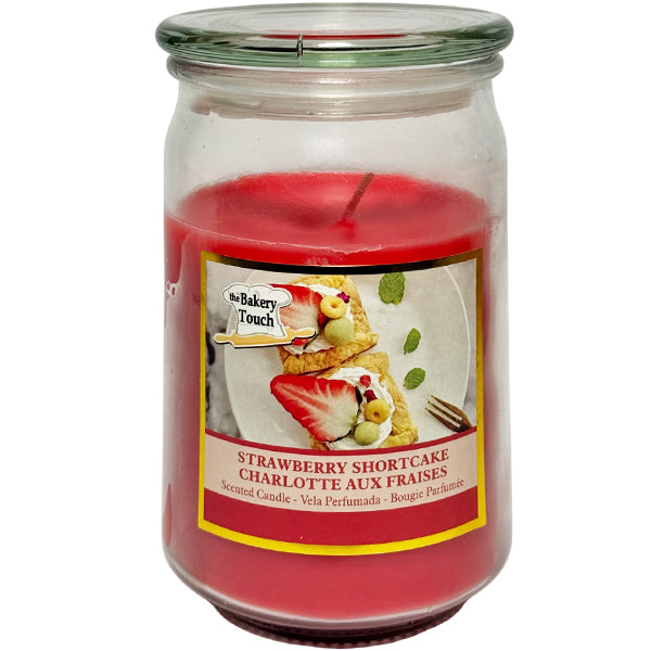 BAKERY SHOP - STRAWBERRY SHORTCAKE JAR CANDLE 15OZ