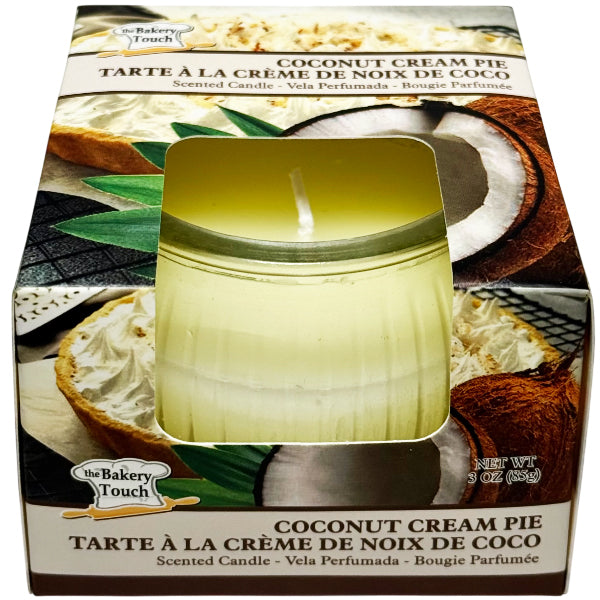 BAKERY SHOP - COCONUT CREAM PIE JAR CANDLE 3OZ