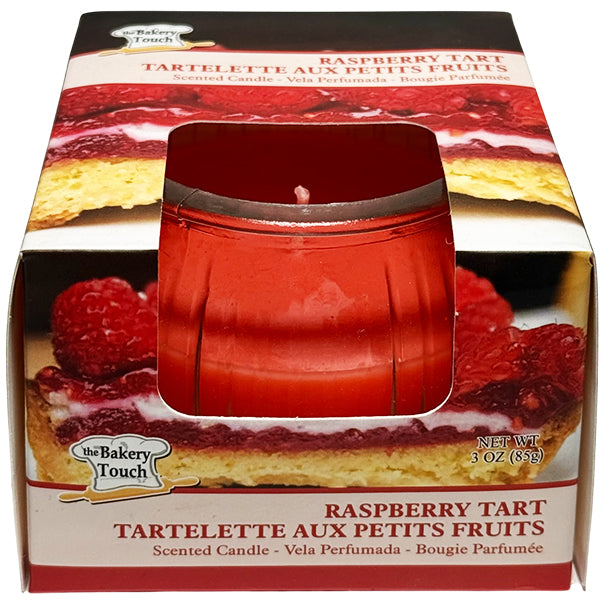 BAKERY SHOP - RASPBERRY TART JAR CANDLE 3OZ