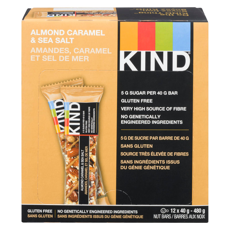 KIND BAR - ALMOND CARAMEL & SEA SALT 12x40 GR