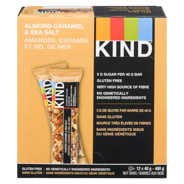 KIND BAR - ALMOND CARAMEL & SEA SALT 6x12x40 GR