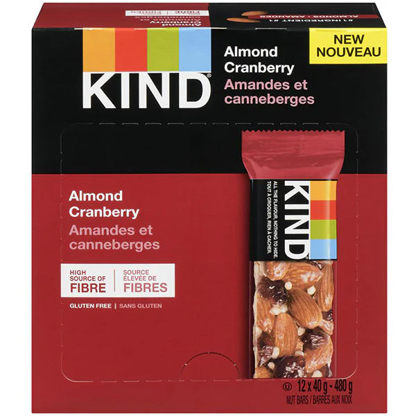 KIND BAR - ALMOND CRANBERRY 6x12x40 GR