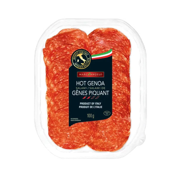 MARC ANGELO - PRESLICED HOT GENOA SALAMI 100GR