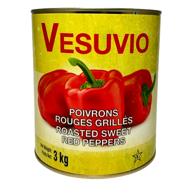 VESUVIO - ROASTED SWEET RED PEPPERS 6x3.2 KG