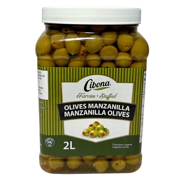 CIBONA - STUFFED MANZANILLA OLIVES 6x2 LT