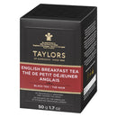 TAYLORS OF HARROGATE - ENGLISH BREAKFAST TEA  50GR 20 PK
