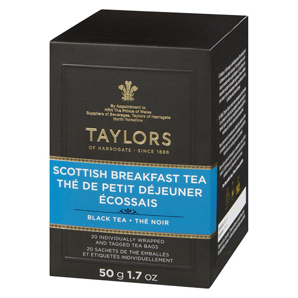 TAYLORS OF HARROGATE - SCOTTISH BREAKFAST TEA  50GR 20 PK