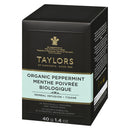 TAYLORS OF HARROGATE - ORGANIC PEPPERMINT TEA  50GR 20 PK