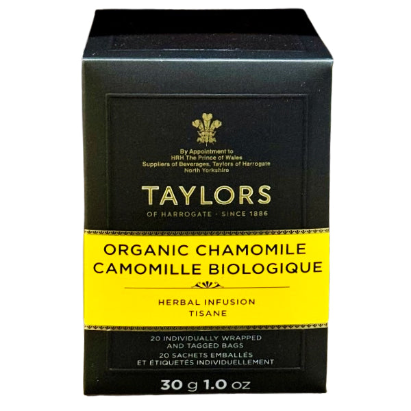 TAYLORS OF HARROGATE - ORGANIC CHAMOMILE TEA  50GR 20 PK