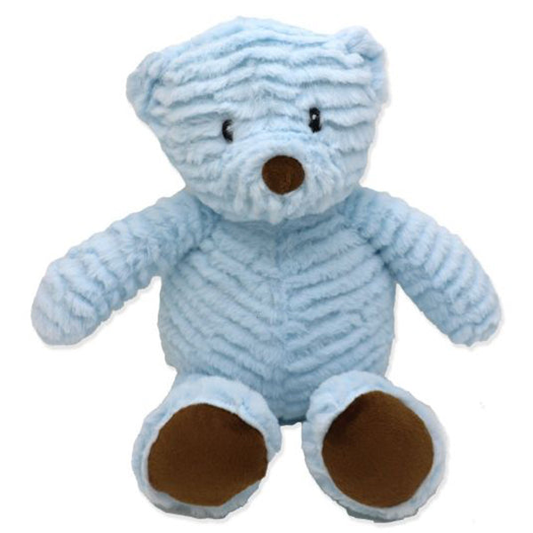 BABIES - 8IN RIDGED PLUSH BEAR BLUE EA