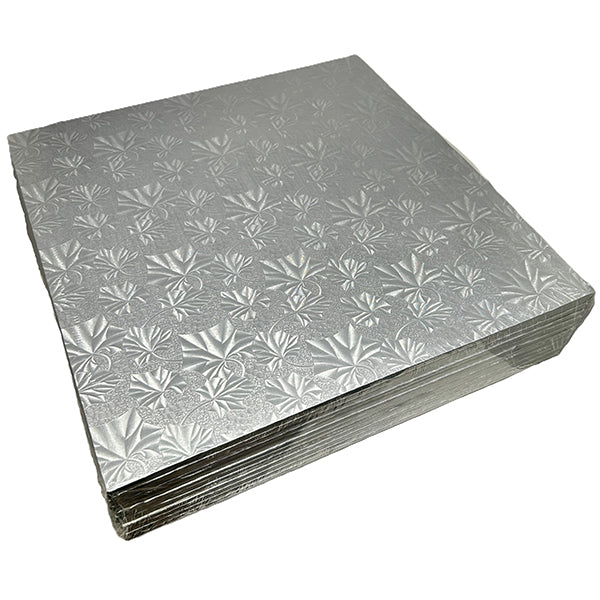 ENJAY - 14" SQUARE X 1/2 SILVER BOARD 12EA