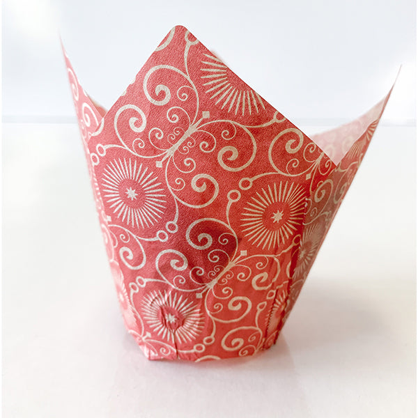 ENJAY - BAKING TULIP RED PRINTED 10x100 CT