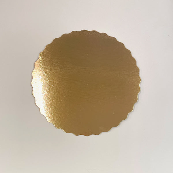 ENJAY - LIGHT GOLD SCALLOPED CAKE BOARD 10in 100EA