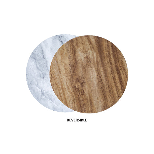 ENJAY - 10" ROUND WOOD/MARBLE BOARDS 85EA
