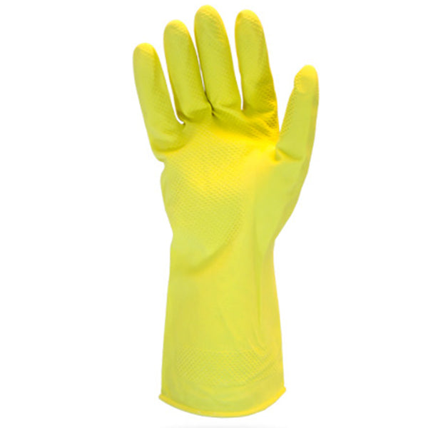 HOUSEHOLD - YELLOW LATEX GLOVES M 1PK