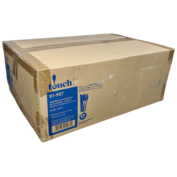 TOUCH - WHITE FORK/NAPKIN 1000EA