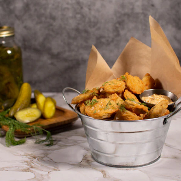 KAPOW - VEGAN BATTERED PICKLE CHIPS 8LB