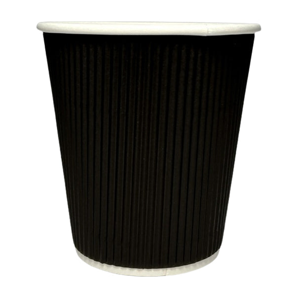 MAHER PRODUCTS - 10oz BLACK RIPPLE WALL CUP 20x25 CT