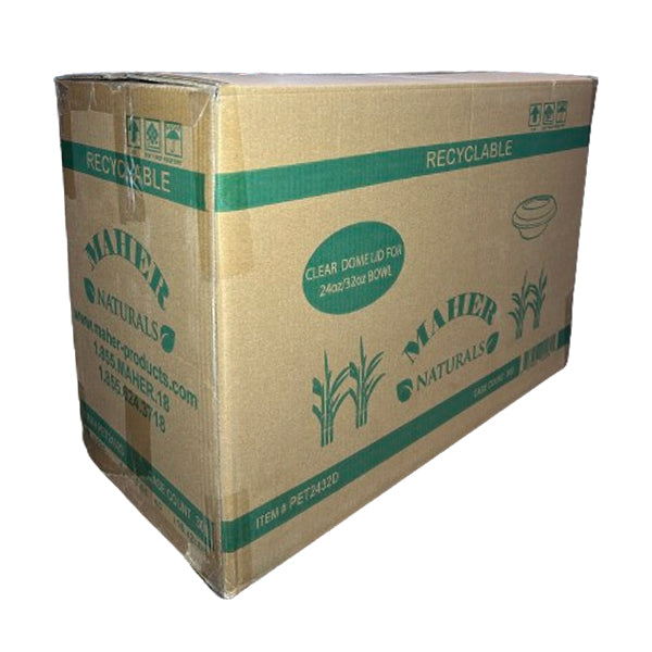 MAHER PRODUCTS - CLEAR  LID FOR BAGASSE BOWL 24/32OZ 50 CT