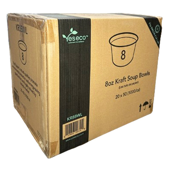 E2E - KRAFT SOUP CONTAINER 8OZ 20x50 CT