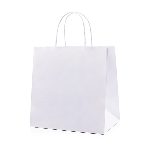 MAHER - 10x5x13 WHITE ROPE HANDLE PAPER BAG 250 PK