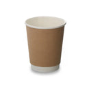 MAHER - 8oz BROWN DOUBLE WALL CUP 25 PK