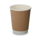 MAHER PRODUCTS - 12oz BROWN DOUBLE WALL CUP 25 PK