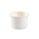 MAHER - 8oz WHITE FOOD CONTAINER DOUBLE COATED 50 PK
