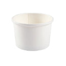 MAHER - 12oz WHITE FOOD CONTAINER DOUBLE COATED 25 PK