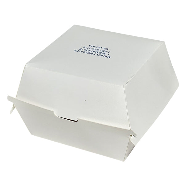 MAHER - BURGER 4"x4"x3" WHITE  CLAMSHELL 10x50 PK