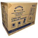 MAHER - AIRLAID NAPKIN W/POCKET WHITE LINEN 1 PLY 20x50 PK