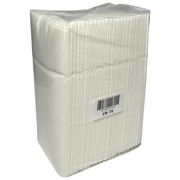 MAHER - AIRLAID NAPKIN W/POCKET WHITE LINEN 1 PLY 50 PK