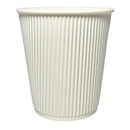 MAHER PRODUCTS - 12oz WHITE RIPPLE WALL CUP 25 PK