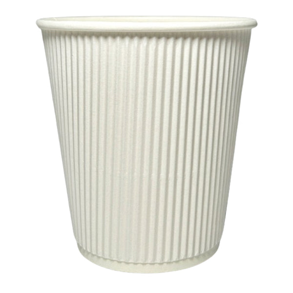 MAHER PRODUCTS - 12oz WHITE RIPPLE WALL CUP 25 PK