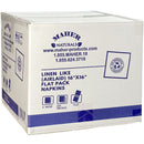 MAHER - 16"x16" AIRLAID NAPKIN FLAT PACK WHITE LINE 5x200 PK