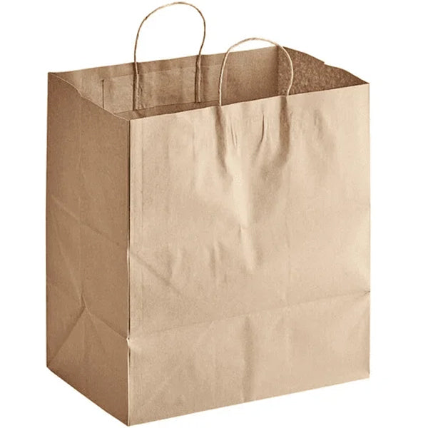 UNIVERSAL GREEN - 14x10x14 PAPER  KRAFT HANDLE BAG 200EA
