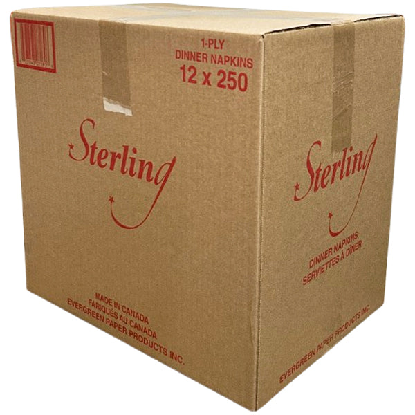 STERLING - 1 PLY DINNER NAPKINS 12x250 CT