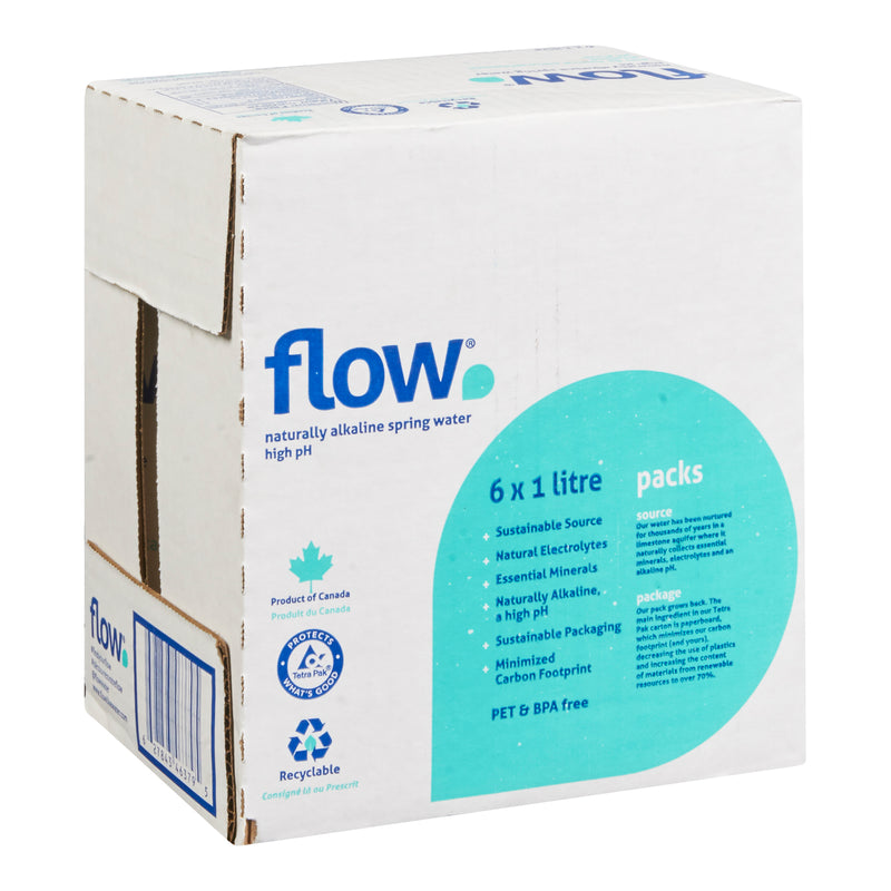 FLOW WATER - ORIGINAL NATURALLY ALKALINE SPRING 6x1 LT