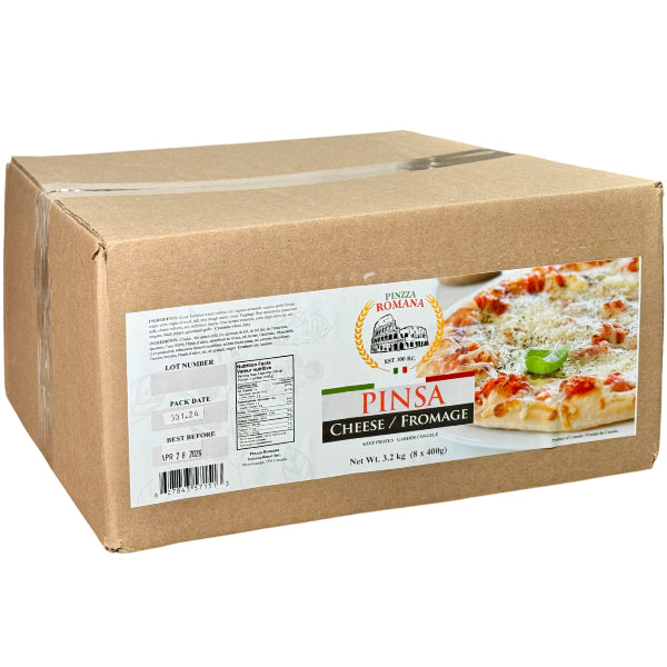 PINSA ROMANA - FROZEN CHEESE PIZZA 8x400 GR