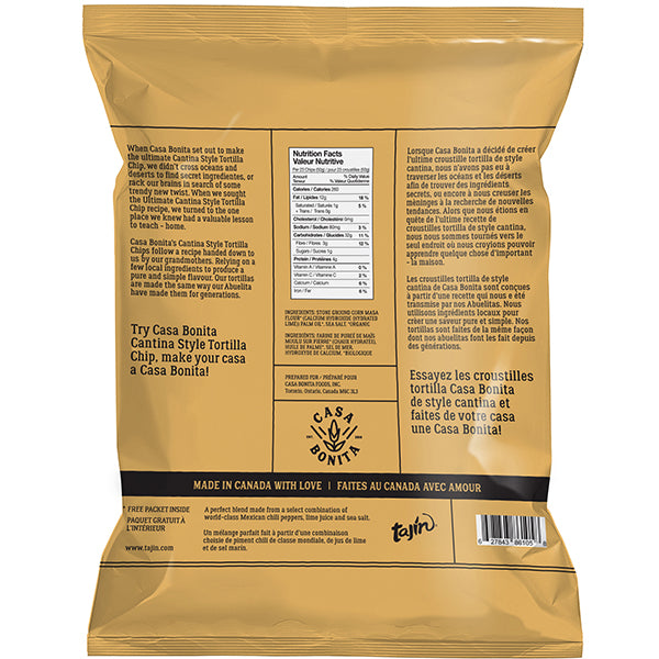 CASA BONITA - CANTINA STYLE COR CHIPS 300GR