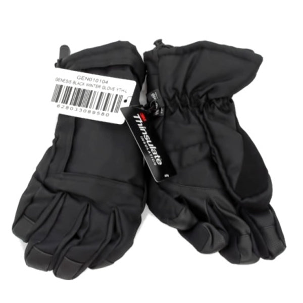 THINSULATE - BLACK WINTER GLOVE  ADULT (S) 1PAIR