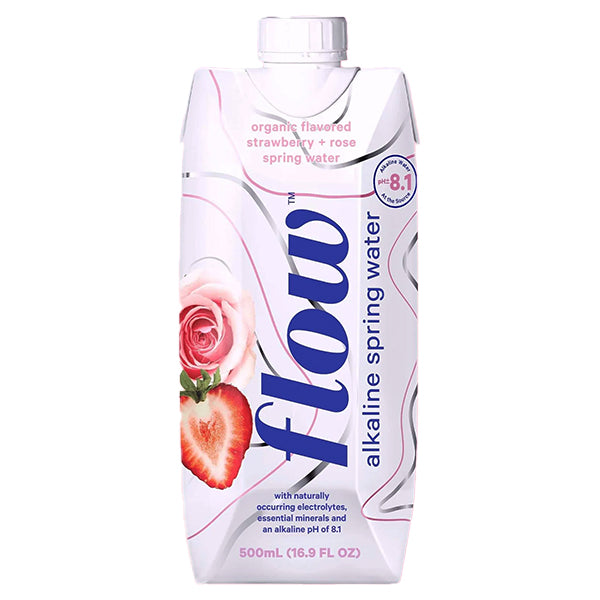 FLOW WATER - STRAWBERRY ROSE 12x500 ML