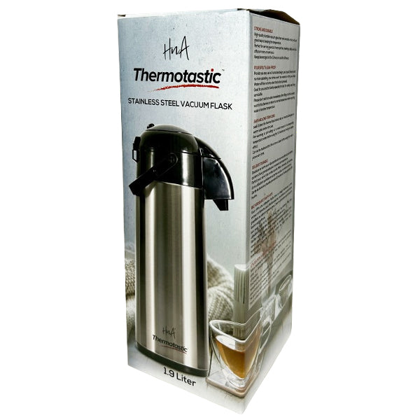 THERMOTASTIC - VACCUM FLASK STAINLESS STEEL 1.9LT