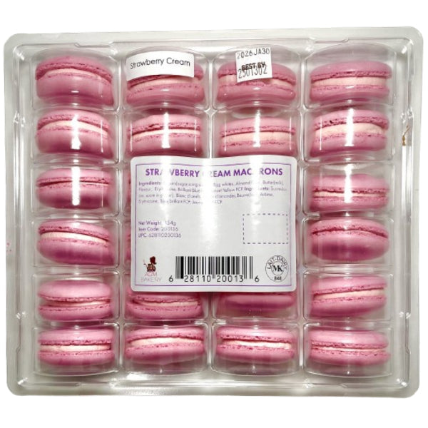AG MACARONS - STRAWBERRY CREAM 24CT