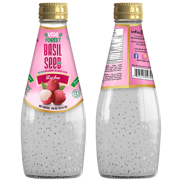 VIDA FOREST - BASIL SEED DRINK LYCHEE 290ML
