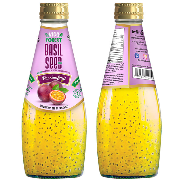 VIDA FOREST - BASIL SEED DRINK PASSIONFRUIT 290ML