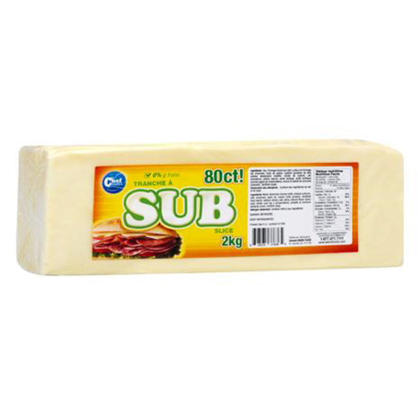 CHEF NUTRI - WHITE SUB SLICE 80CT