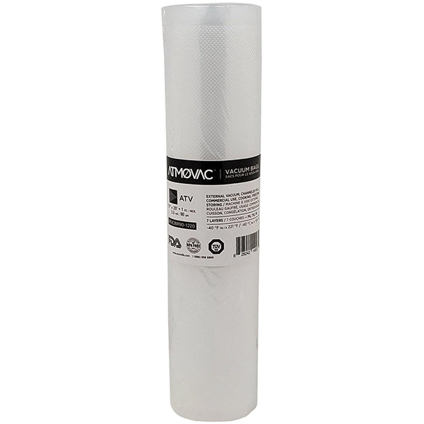 ATMOVAC - 12"x20" CHANNELLED BAG ROLL 2PK