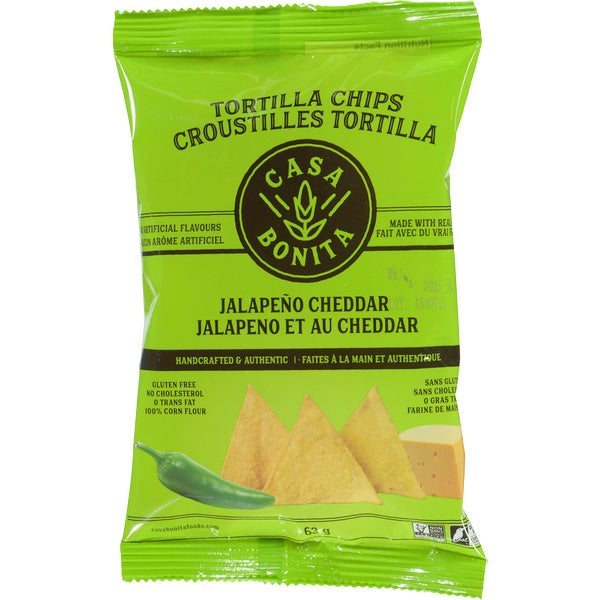 CASA BONITA - JALAPENO CHEDDAR TORTILLA CHIPS 63GR